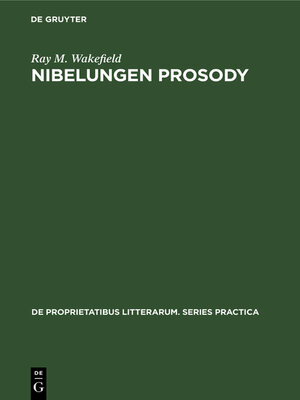 cover image of Nibelungen Prosody